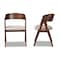 Baxton Studio Danton Mid-Century Beige Fabric Upholstered and Walnut Brown Finished Wood Dining Chair Set(2PC) PR 191-2PC-11704-ZORO - alternate 4